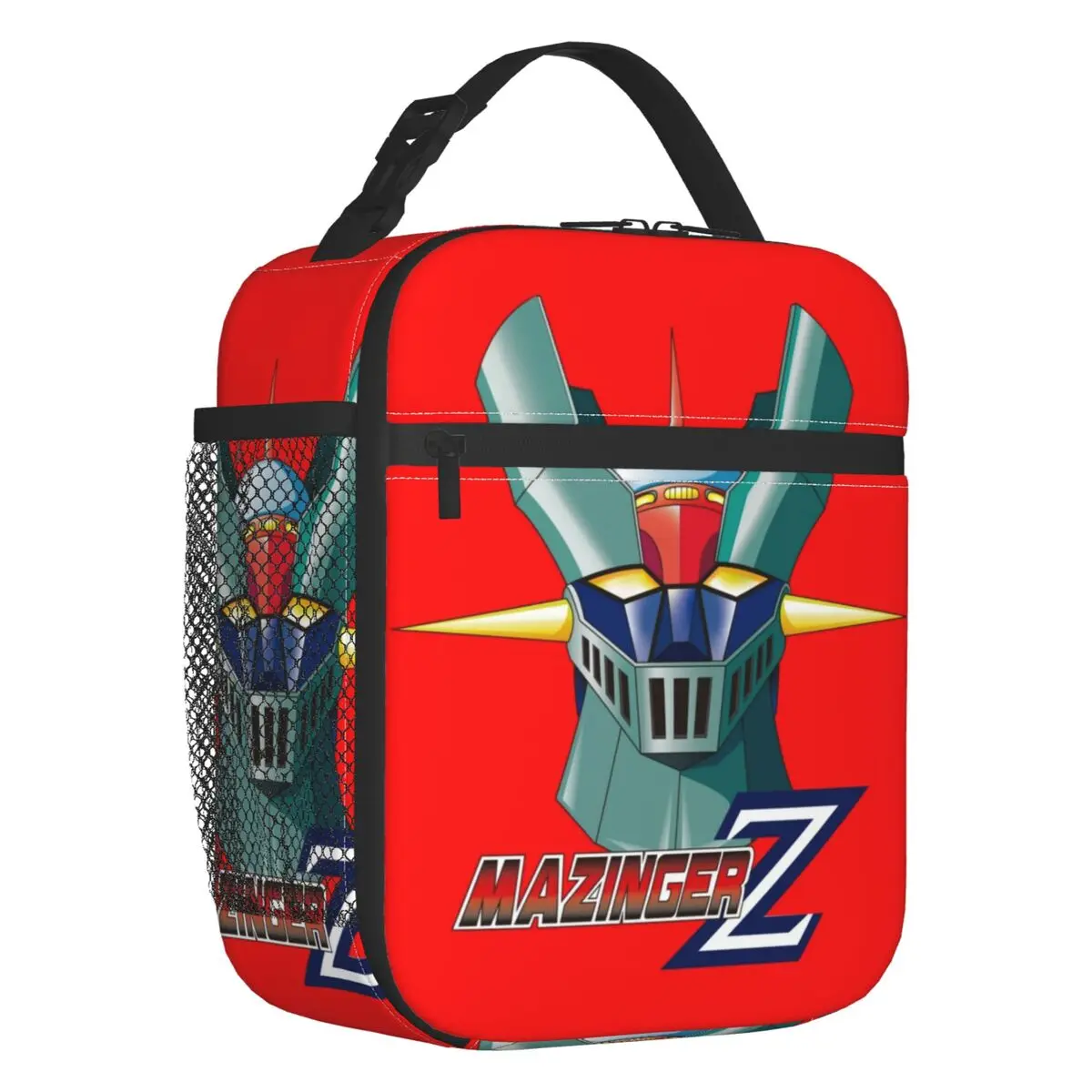 

Mazinger Z UFO Robot Insulated Lunch Tote Bag for Women Grendizer Anime Manga Portable Cooler Thermal Bento Box School