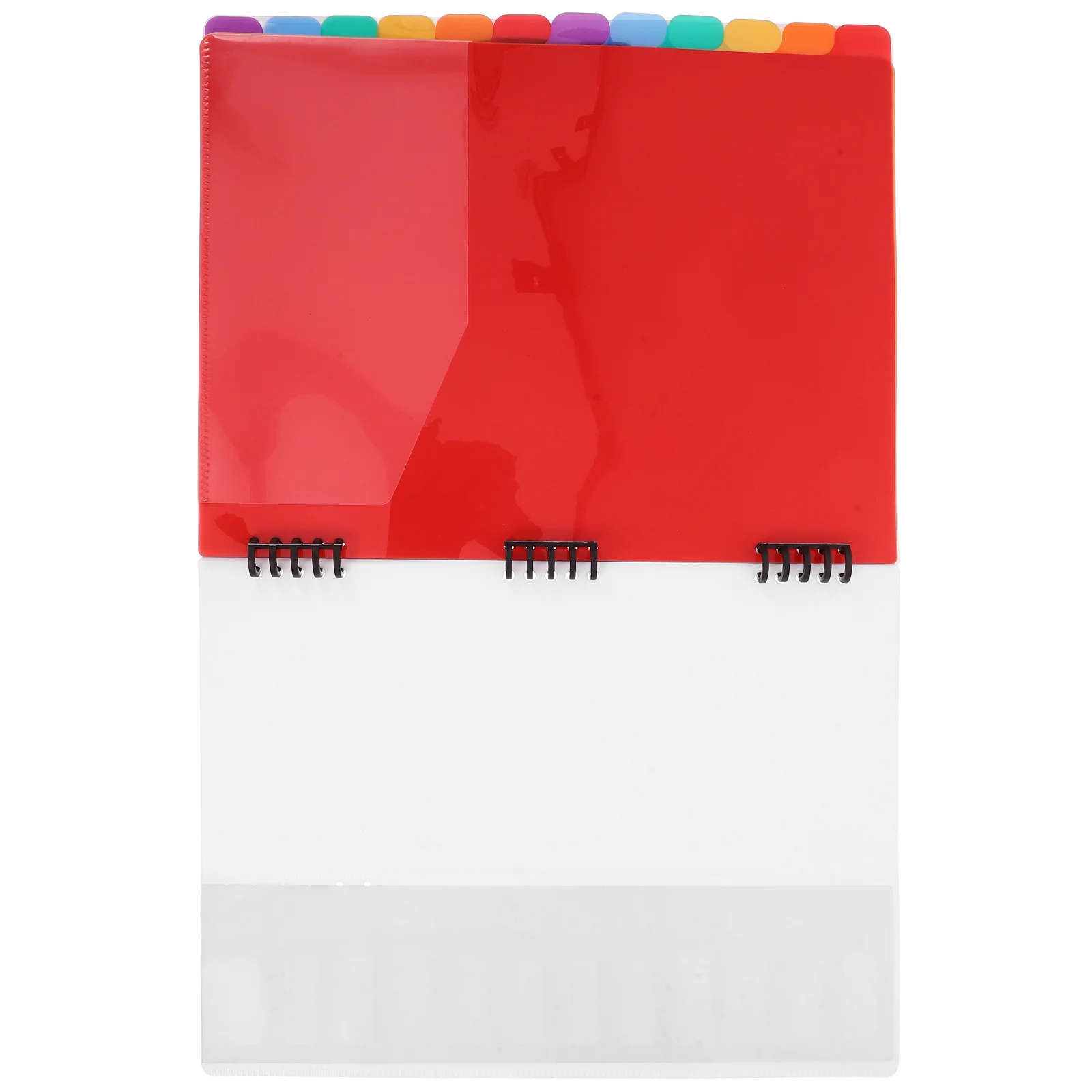 

Multicolor Information Book Binder File Dividers Organizing Folders White Bonder Index Student PP Material Large