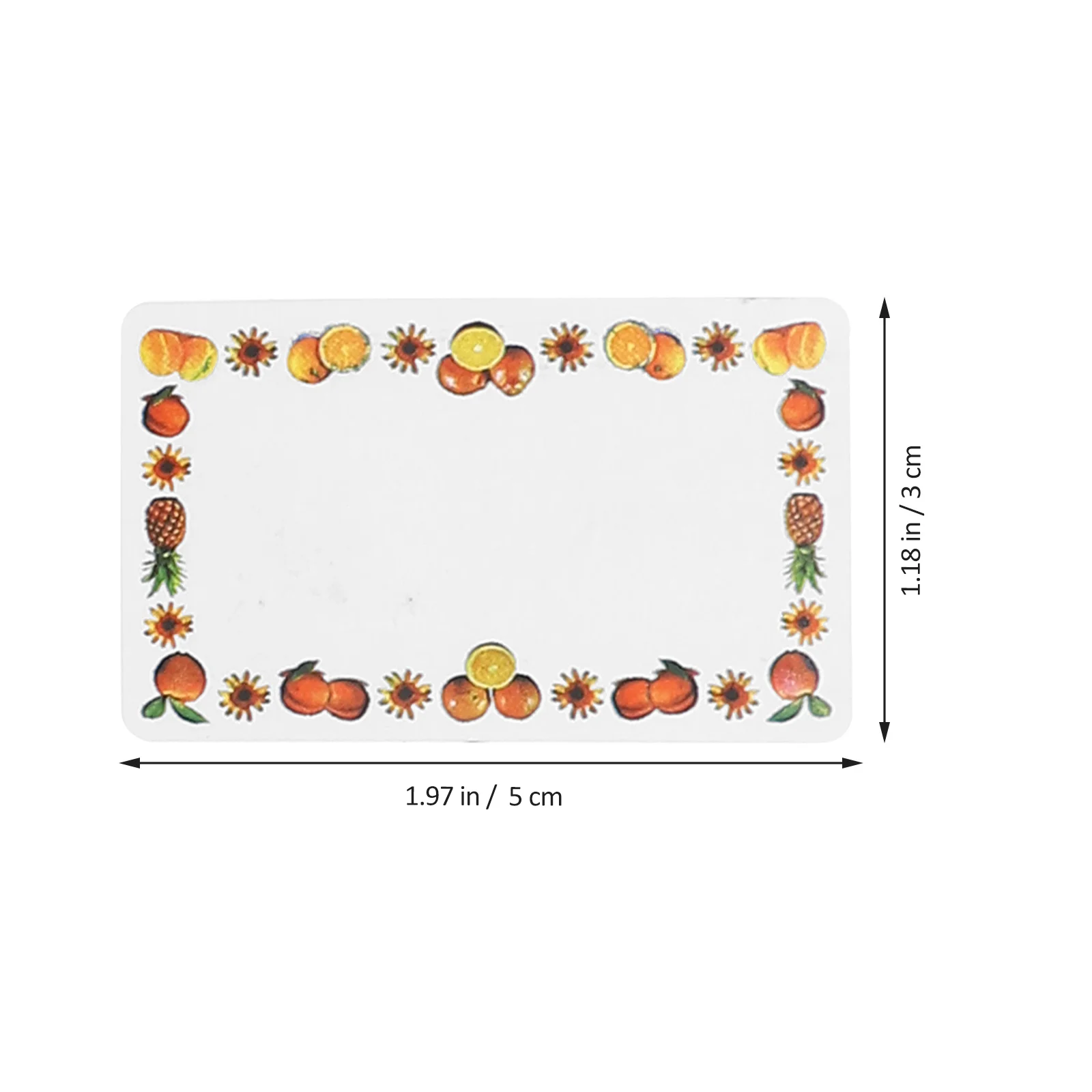 250Pcs Colorful Name Labels for Daycare School Office Unisex Kids Clothing Bottles Fruit Border Classification Label