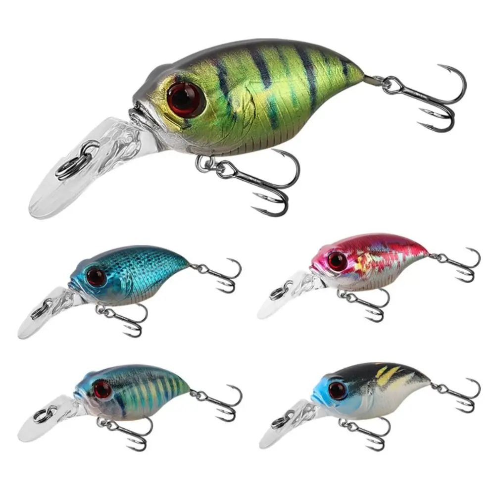 

New Plastic Fishing Lure 5.8cm 6g 5 Colors Artificial Lures 3D Printed Minnow Lures Fishing