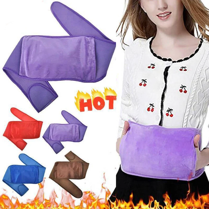 Hot Water Bottle Back Hand With Waist Cover Belt Waist Warmer Water Bottle Pouch Bag Cover Belly Warmer Easy To Use Winter Soft