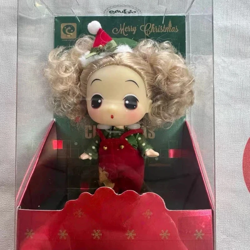 Genuine Ddung Christmas Series Doll Atmosphere Decoration Set Cartoon Girl Dress Up Doll Model Birthday Gift Christmas Gift
