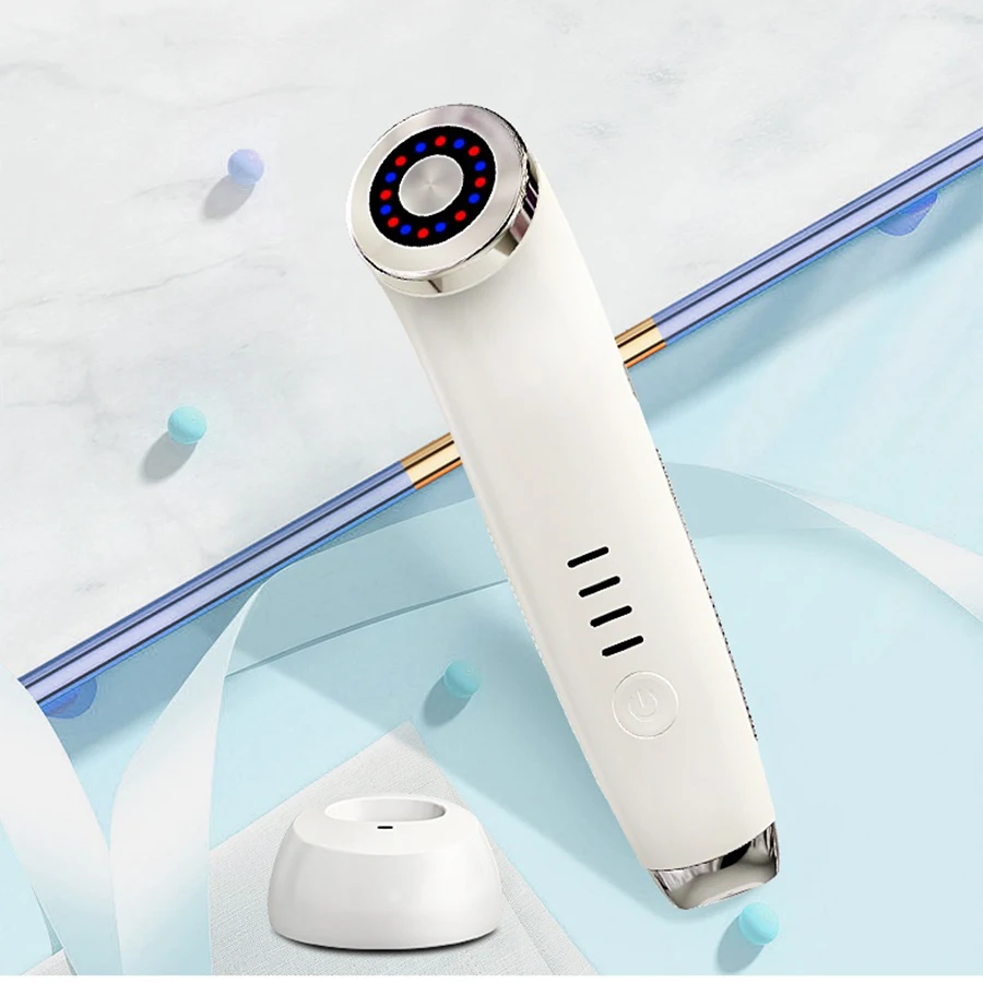 Dispositivo de beleza facial para feves e pescoço, cabeça de vidro, dispositivos de beleza coreanos, rejuvenescimento da pele, galvânico