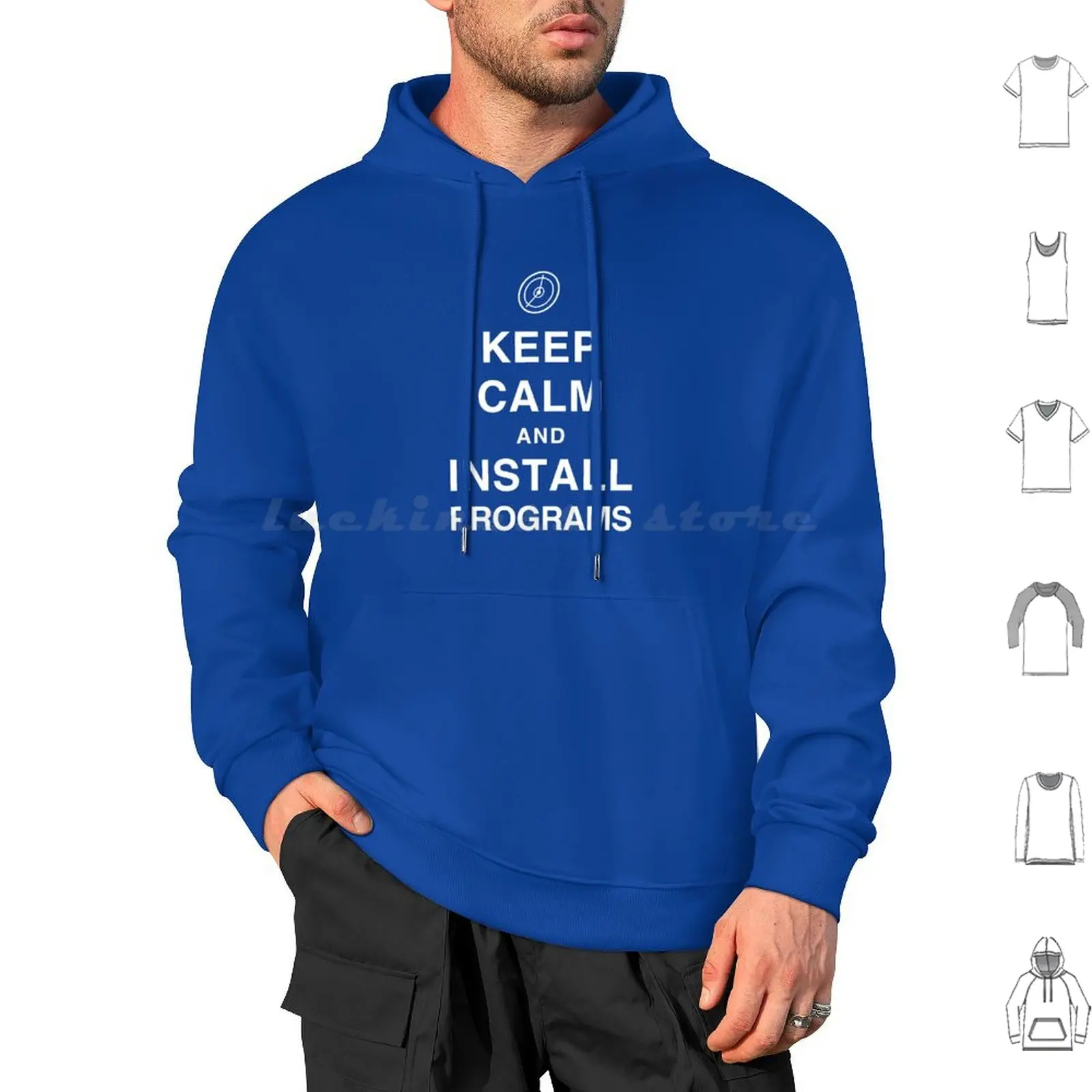 Keep Calm And Install Programs Hoodies Long Sleeve Net Ccg Lcg