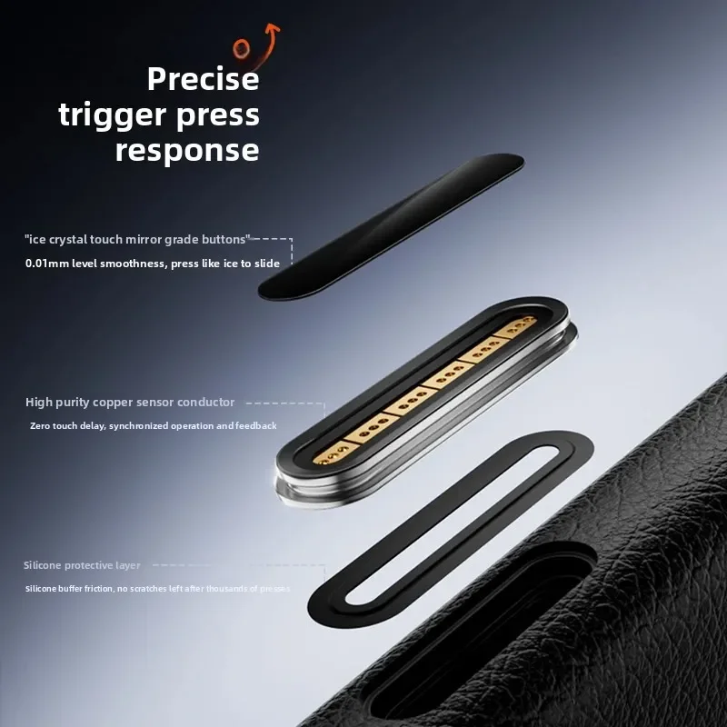 حافظة خلفية من الجلد البسيط والبسيط للأعمال لهاتف آيفون 17 ProMax 17Ari مع غطاء أزرار لكاميرا التحكم الذكية AI