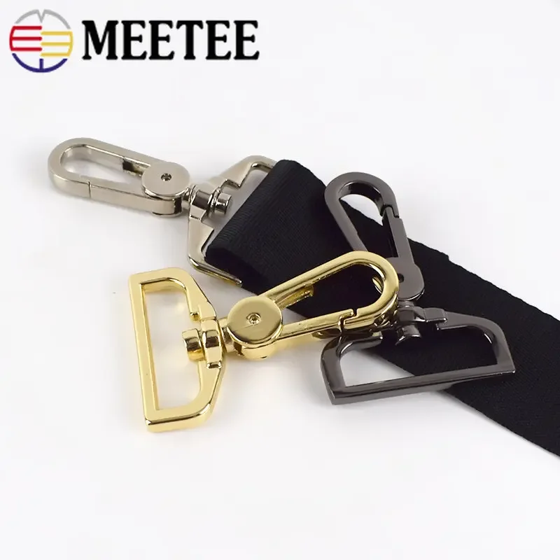 2/5Pcs Meetee 38mm Metal Lobster Buckles Swivel Trigger Clips Clasp Snap Hook Bags Strap Hang Buckle Carabiner Sewing Accessory