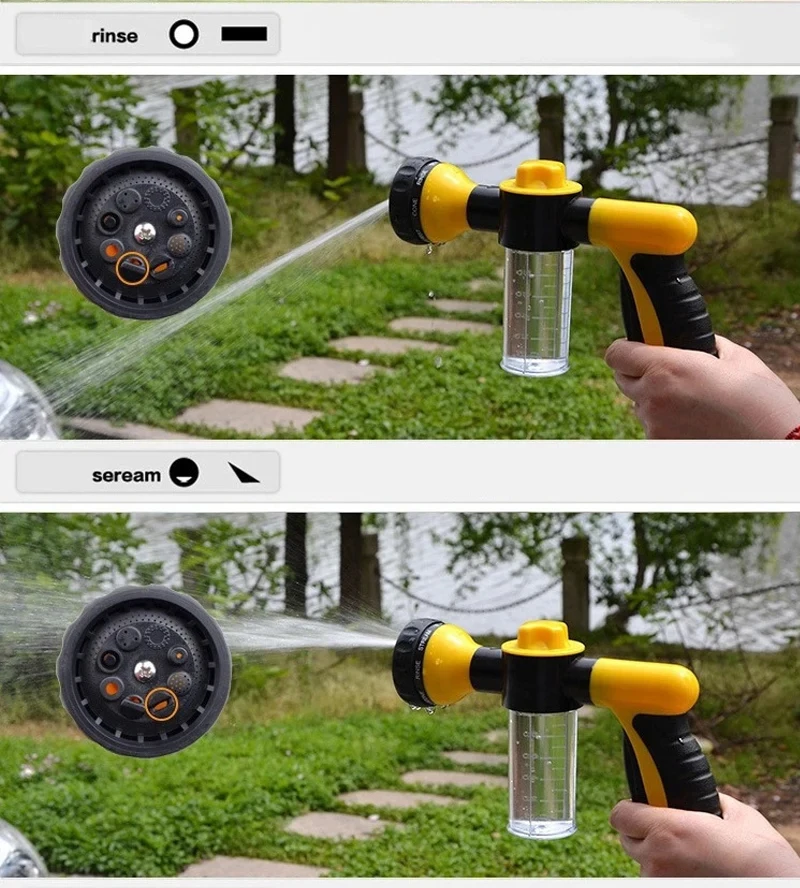 Multi-funktion hochdruck auto waschen wasser pistole schaum sprüher sprühflasche haushalt Wasser Pistole Tragbare Auto Waschmaschine Sprayer – Detail 6