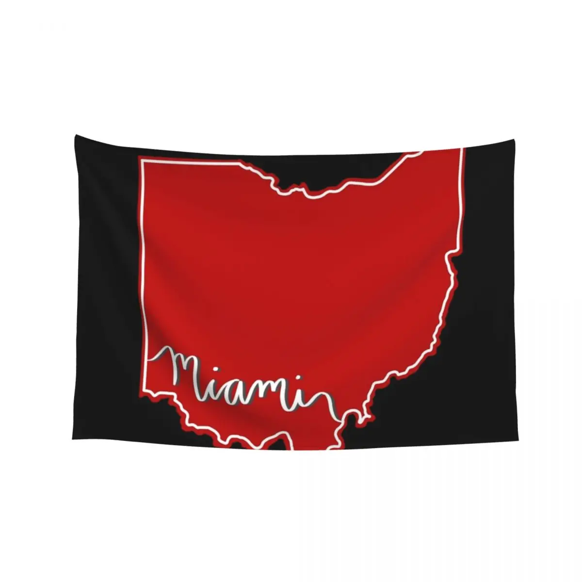 

Miami Caligraphy Ohio Outline Tapestry Home Decoration Decoration For Rooms Bedroom Organization And Decoration Tapestry