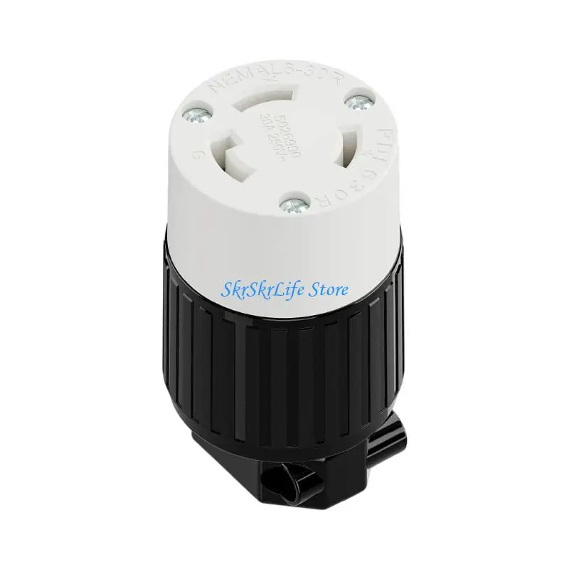 E65E Industrial 30A 250V Locking Connecors Twist Lock Plugs for 10-16AWG Wire