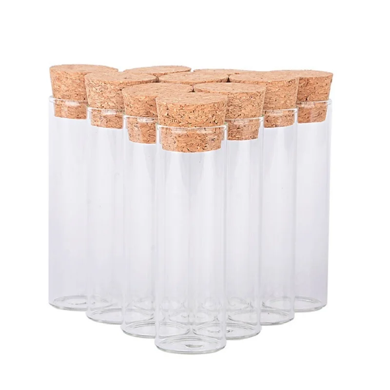 20 pcs 22mm diameter cork racing glass test tube bottle can be used for jewelry accessories DIY drift bottle wishing bottle