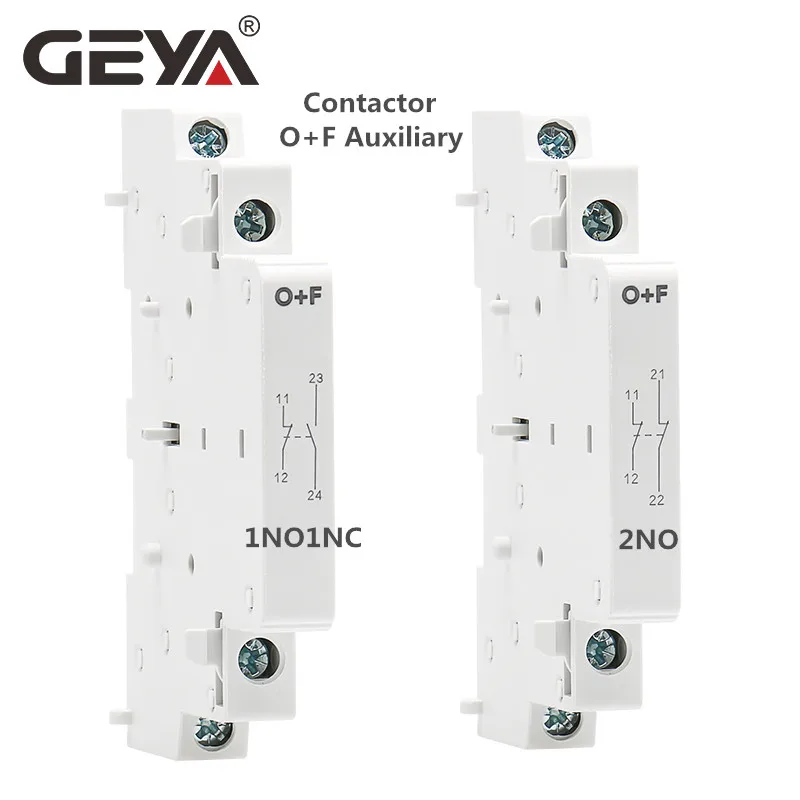 GEYA Din Rail Modular Contactor AC220V 2P 16A 20A 25A 2NC 2NO 1NO1NC 50/60Hz