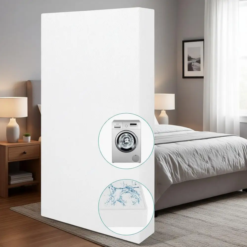 

Матрас для малышей 52x27.5 премиум-класса с водонепроницаемым, съемным, моющимся чехлом, сертифицированный, средней жесткости, из пеноматериала