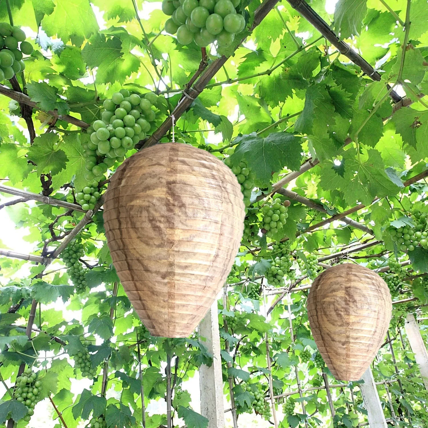 Hanging Wasp Bees Trap Insect Simulated Wasp Safe Deterrent Repellent Fly Nest Household Garden Trapping Elements