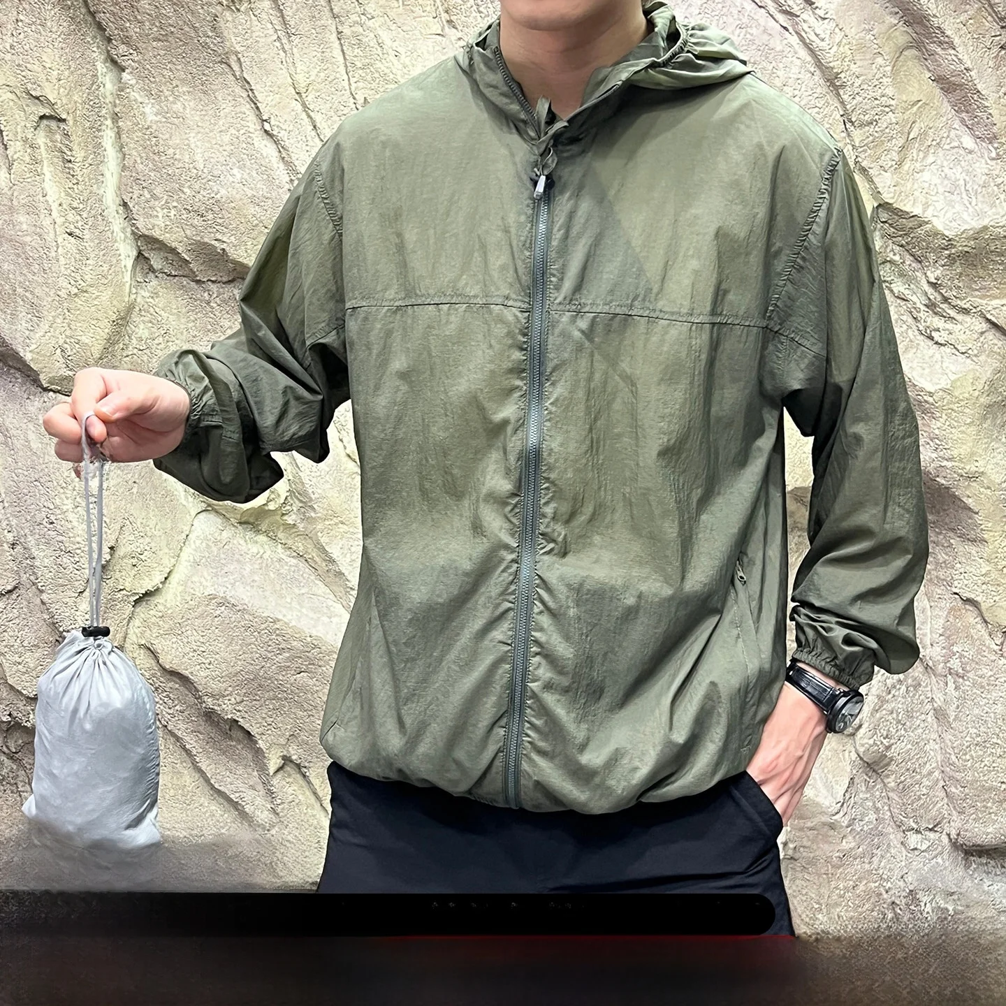 

Ultra-Light Portable Outdoor Mountain Series Sun Protection Clothing Breathable Qui-Drng Foldable Youth Summer Jaet