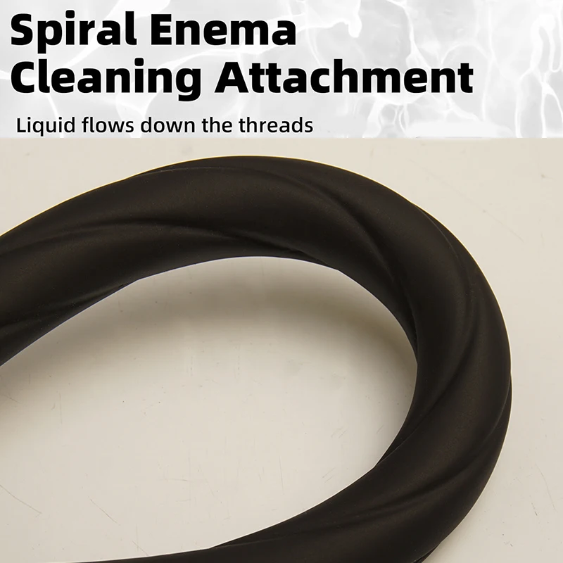 مرفق خرطوم حقنة شرجية من السيليكون، منظف حقنة شرجية قابل لإعادة الاستخدام، يتصل بأنبوب الدش، تنظيف الفوهة