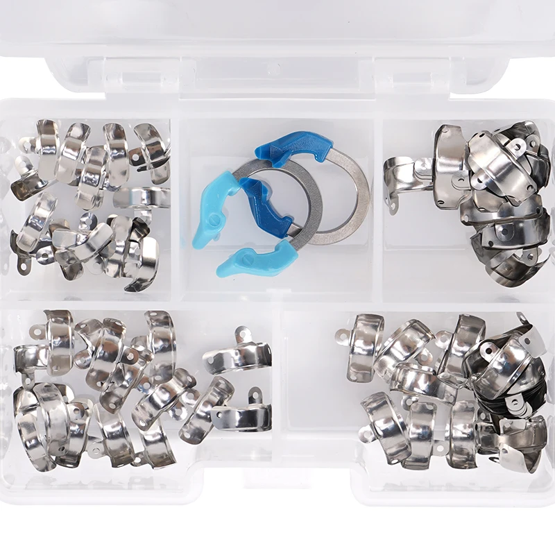 Dental Matrix Bands System Narrow Universal Deep NiTi Clamping Ring Sectional Contoured Matrix Dentist Tools