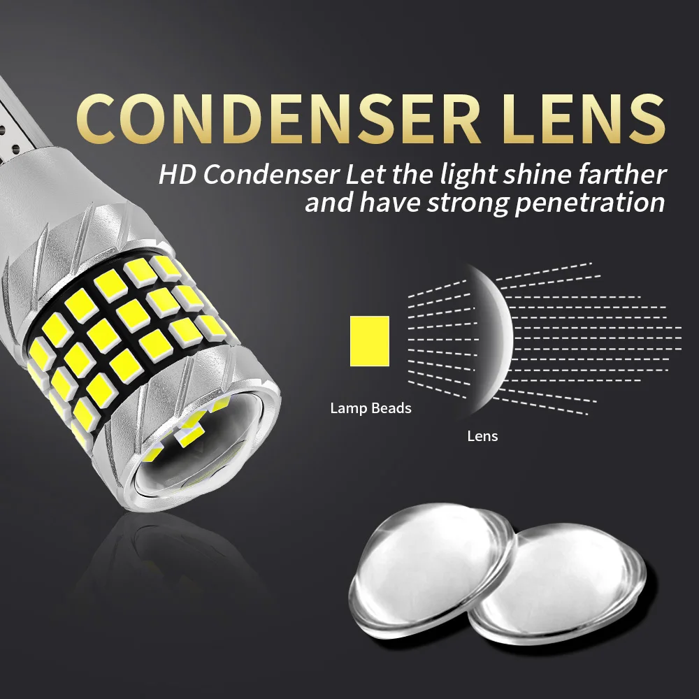 Oprah 2 قطع T15 W16W LED 921 سيارة شاحنة ضوء 12 فولت 24 فولت السوبر مشرق الذيل مصباح إشارة Led Canbus السيارات احتياطية عكس ضوء لمبة #3