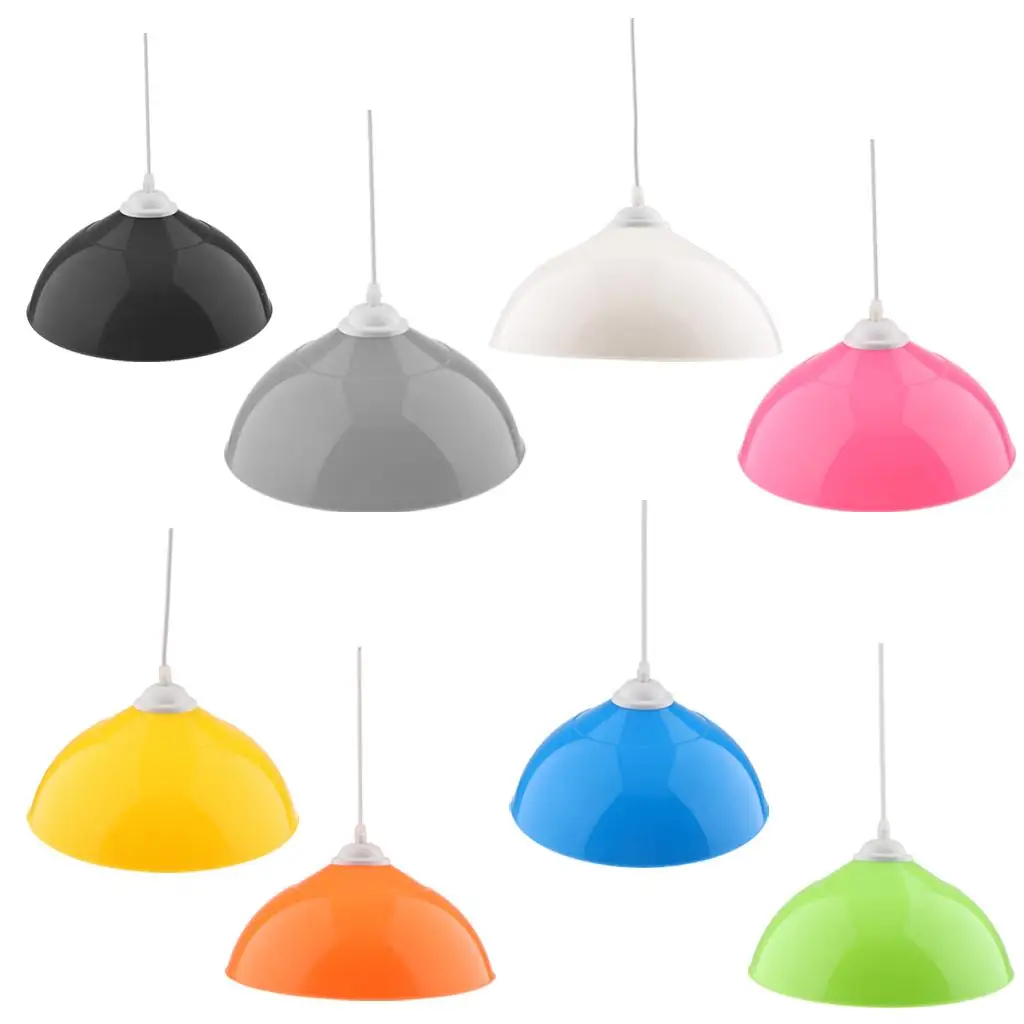 Semi Circular Ceiling Light Cover Pendant Lampshade for Home Room Kitchen Cafe