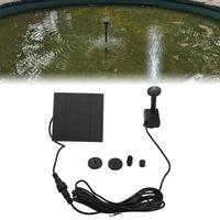 Mini Solar Panel Water Pump DC Brushless DIY Solar Fountain Pump 200L/H 4 Nozzles Solar Water Fountain Fish Tank