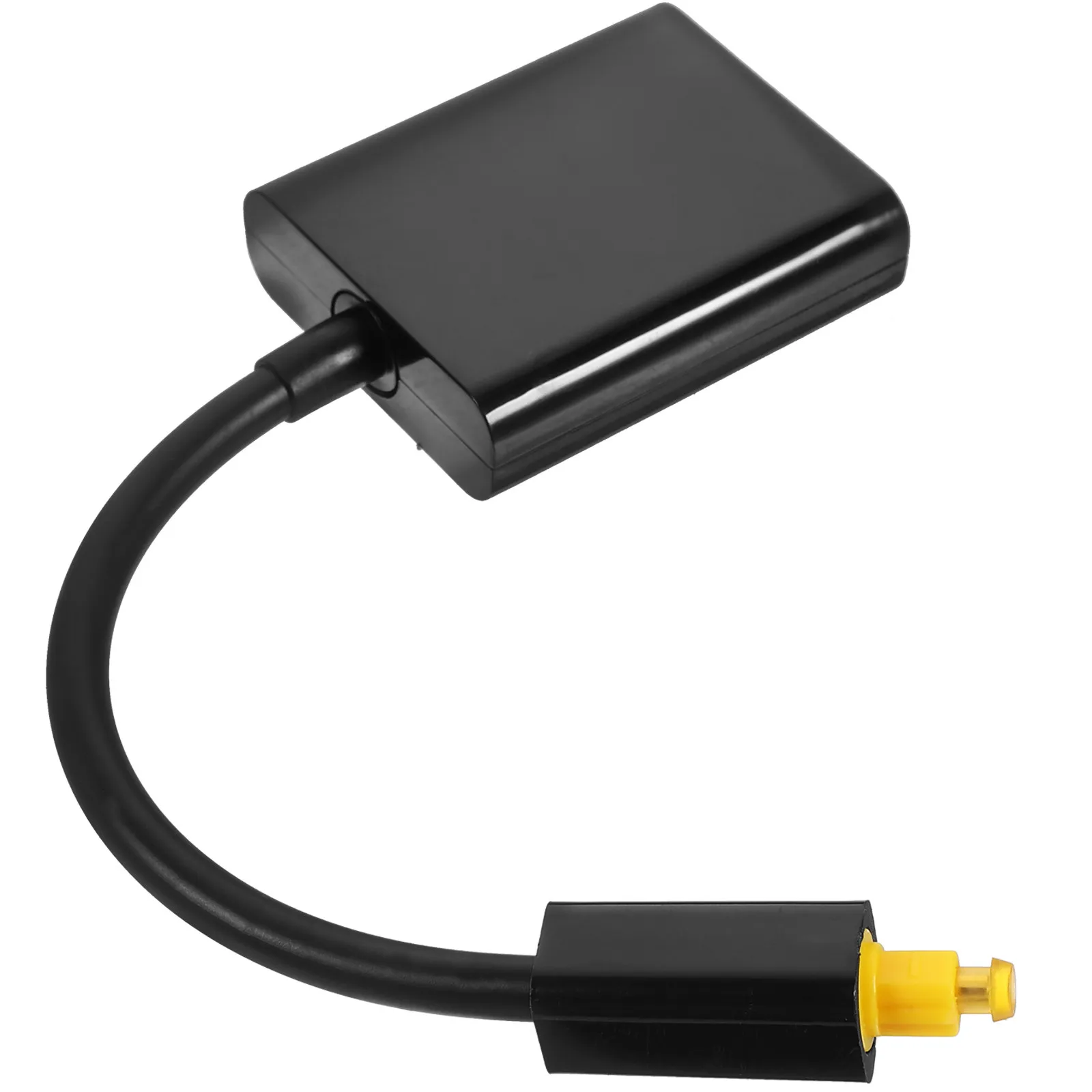 

1x2 Digital Optical Audio Splitter Black Gold Plated Terminal Non Magnetic Shell Prevent Plug Damage One Input Two Outputs Audio