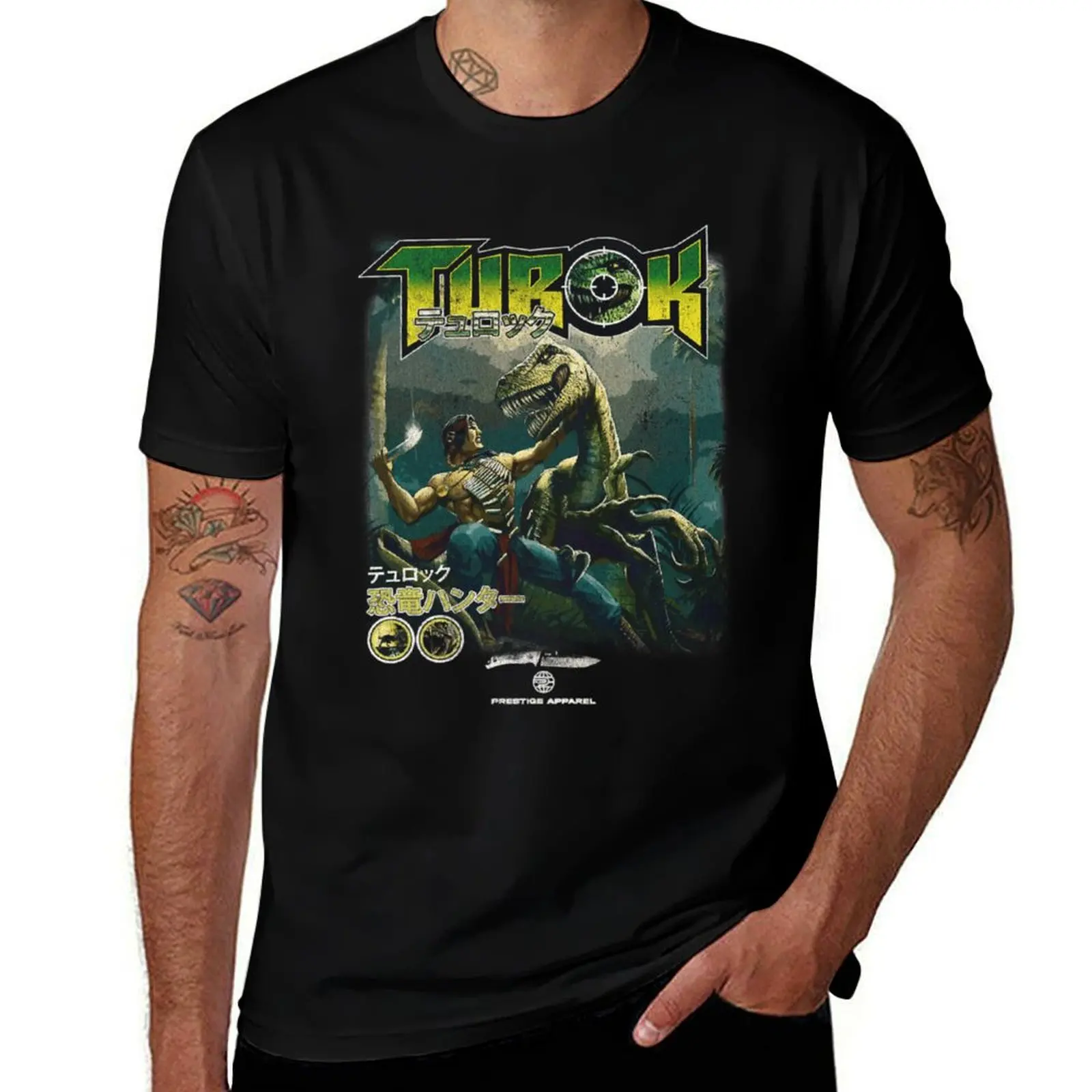 Turok T-Shirt cotton man t-shirts animal prinfor boys man t shirt mens shirts graphic tee