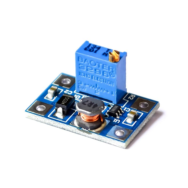 Smart Electronics DC-DC SX1308 Step-UP Adjustable Power Module Step Up Boost Converter 2-24V to 2-28V 2A