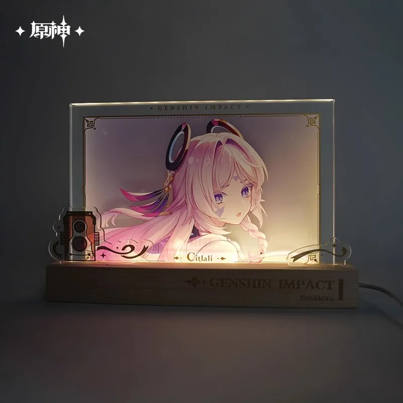 게임 Genshin Impact 공식 정품 캐릭터 두꺼운 아크릴 장식 장식품 할로윈 크리스마스 DIY 선물 코스프레