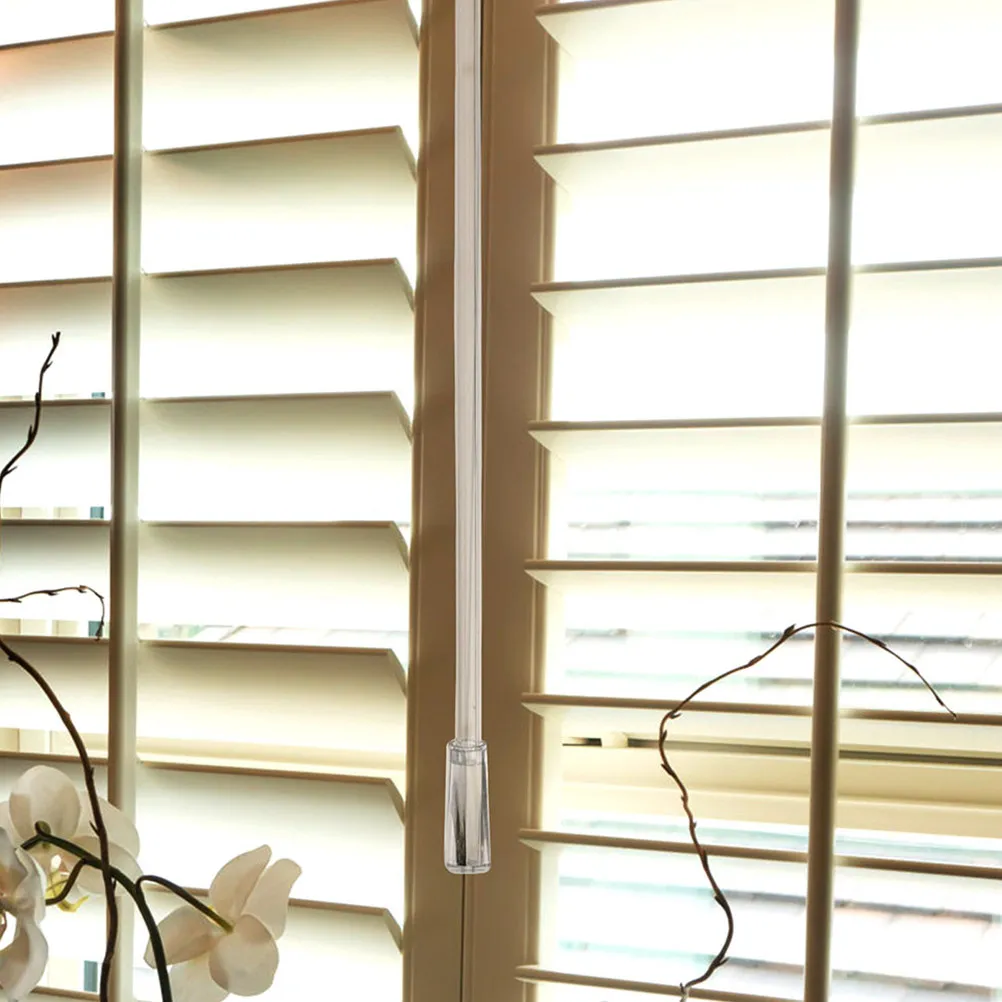 Vertical Blind Wand Replacement Smooth Surface Premium Material Sturdy Lightweight Blind Tilt Rod with Hook for Windows Curtains