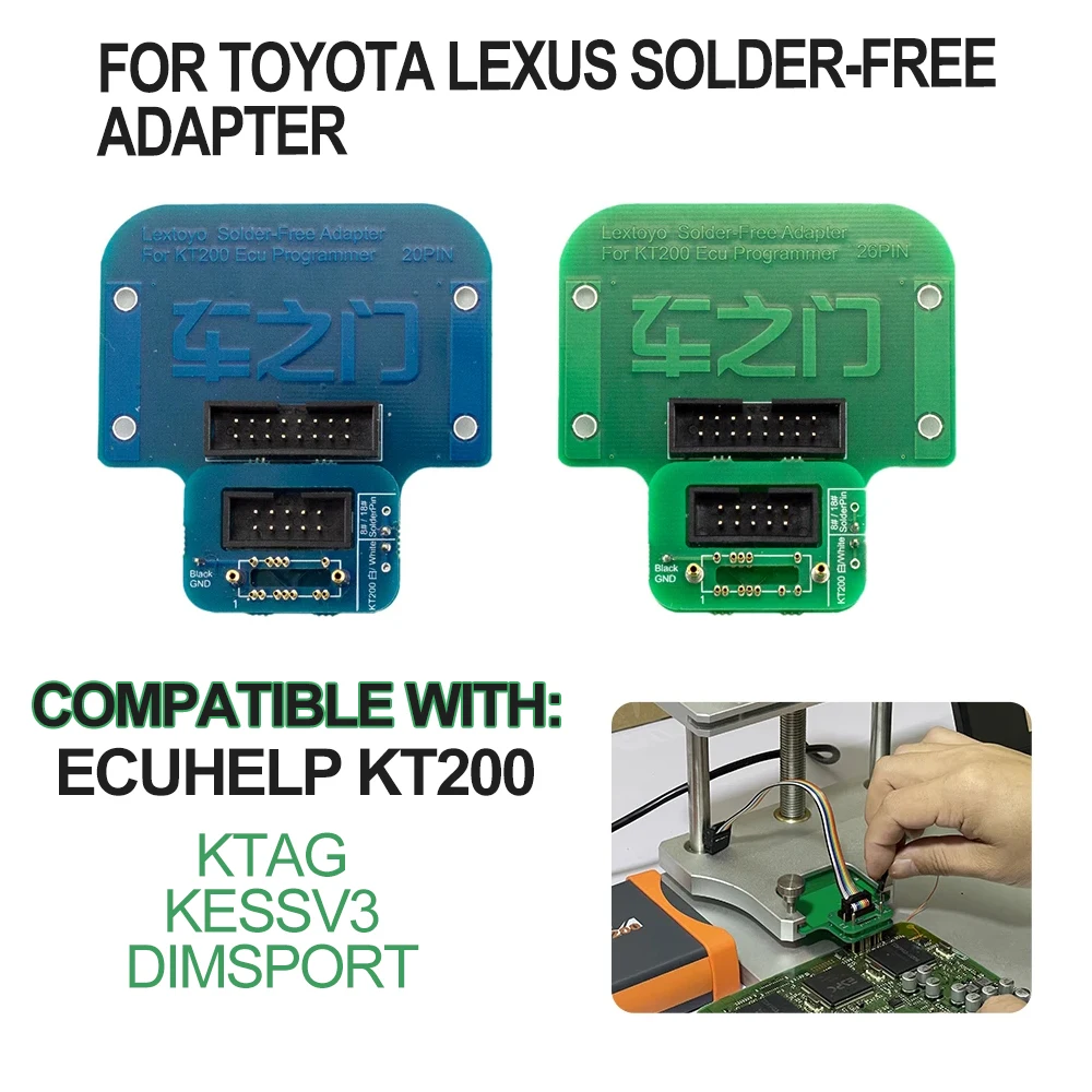 

Fit for Toyota Lexus Denso BDM Solder-Free Adapter for ECUHELP KT200 ECU Programmer / TagFlash / KTAG / KESSV3 / DIMSPORT