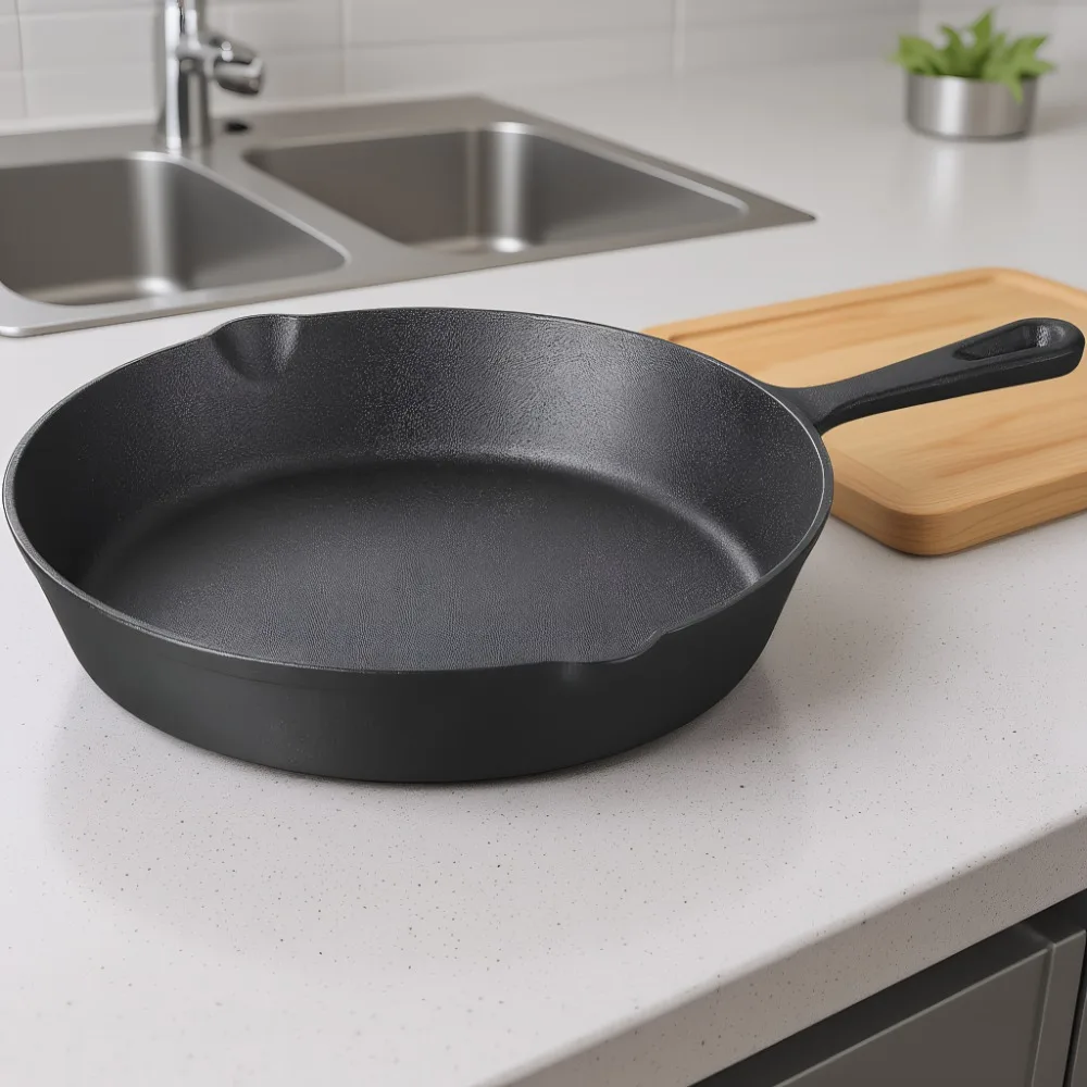 

Frying Pans Non Stick Round Griddle Egg Pan Cast Iron Skillets Suitable for Indoor Outdoor Stove Grill Household Kitchen Utensil