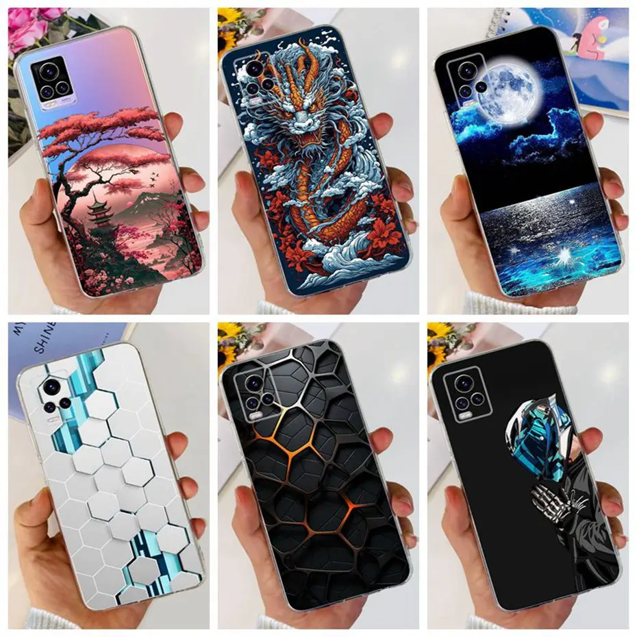 Fashion Case For Vivo V20 V2025 V2024 / V20 SE V2022 V2023 Soft Silicone TPU Back Cover For Vivo V20 20SE Phone Cases