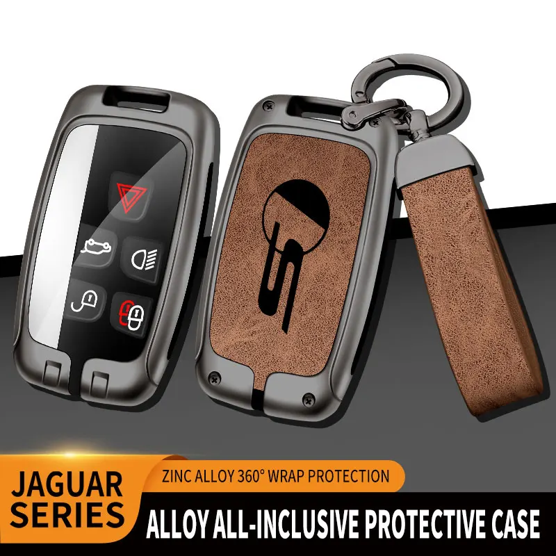 Car Key Case For Jaguar F-PACE XF XJ XE XJL F-TYPE Remote Control Protector For Jaguar S Performance Logo Key Cover Accessories