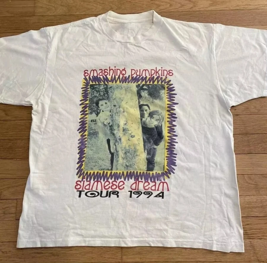 Smash Pumpkin Siam Dream Journey 1994 T-shirt 90s Smash Pumpkin Head Unisex Casual and Comfortable Summer Outfit
