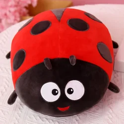 Sleeping Pillow for Girls Valentine's Day Gift Floor Cushion Cute Seven-star Ladybug Plush Toy Small Beetle Doll