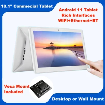 10.1 Inch Android Industrial Tablet Capacitive Touch Screen 4G+32G Multi Media Pad Smart Home POE Monitor Photo Desktop Display