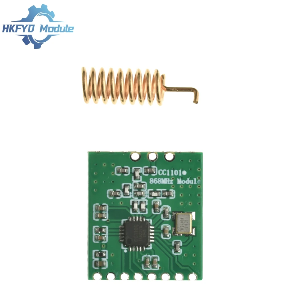 CC1101 Wireless Module Long Distance Transmission Antenna 868MHZ M115 For FSK GFSK ASK OOK MSK 64-byte SPI Interface Low Power