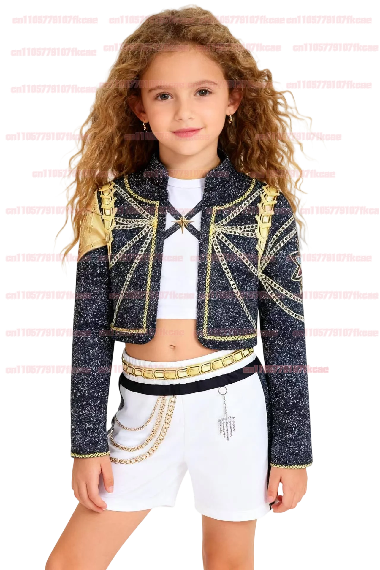 KIDS Meisjes Rumi Zoey Mira Cosplay Kostuum Kpop Demon Hunters Gedrukte Rollenspel Kleding voor Halloween en Carnaval
