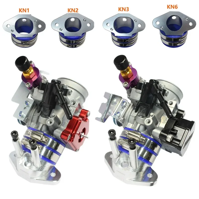 Throttle Body Complete Set 38-42mm With Manifold For CBR250 CRF250 MSX125 Grom Wave 110i 125i Shiny Mouth Complete Set Assembly