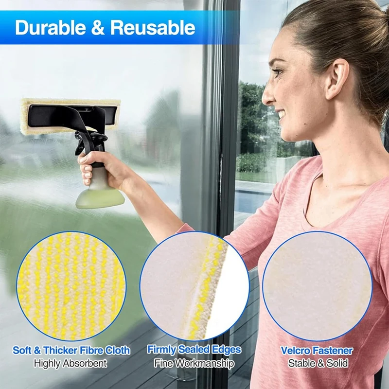 قطع غيار مكنسة كهربائية لكارشر ، أغطية ممسحة ميكروفايبر ، ممسحة شفاه مطاطية ، مكنسة كهربائية للنافذة ، WV1 ، WV2 ، WV5