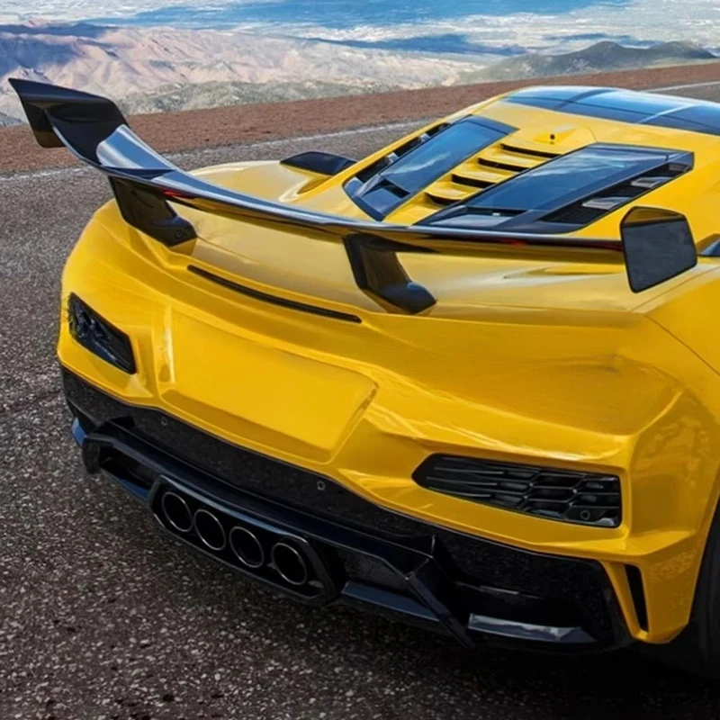 

Peect Fitment DRY Carbon Fiber Rear Wing for Corvette C8 Z06 to Zr1 Style Rear Spoiler High Wing