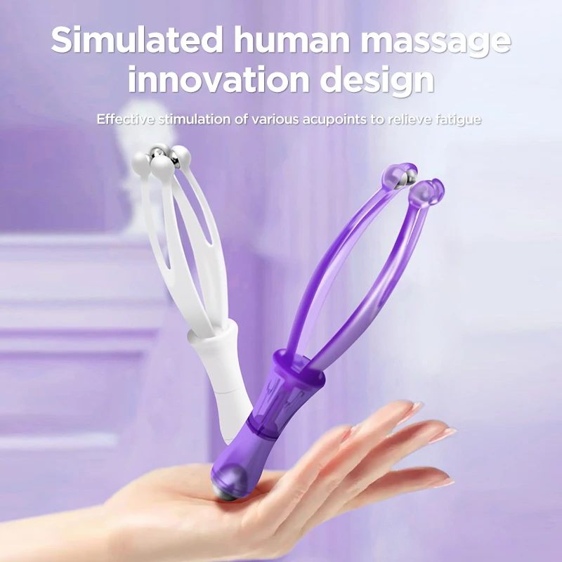 Nieuwe Vinger Massager 360 Graden Rollende Stalen Bal Massage Gezondheidszorg Tools