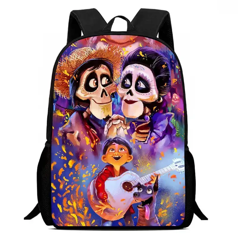 

Disney Mochila School Backpack,Cartoon Coco School Bags for Girls Boys,Durable &Light Weight Kids Bags for Kindergarteen