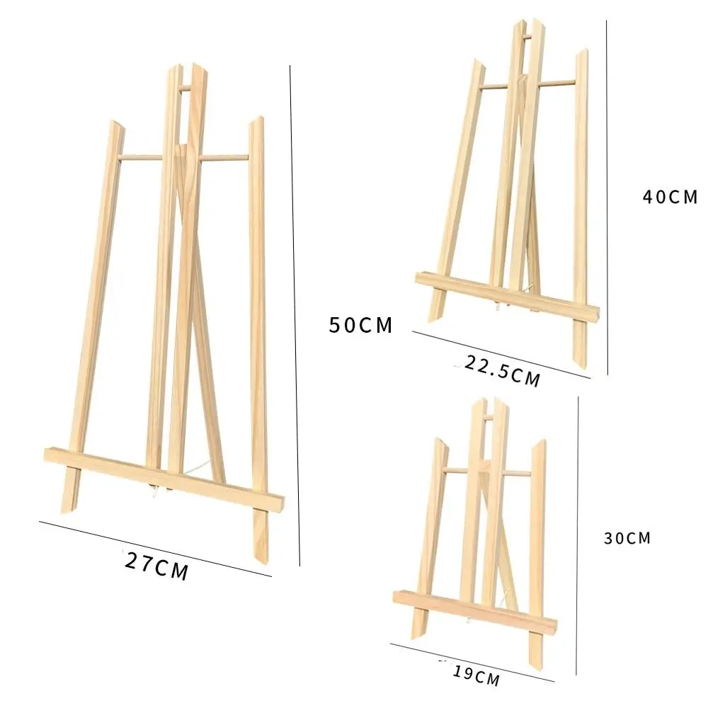 30 سنتيمتر/40 سنتيمتر/50 سنتيمتر طوي منضدية الحامل خفيفة الوزن قابل للتعديل الخشب رسم الحامل الفن توريد المحمولة اللوحة عرض حامل