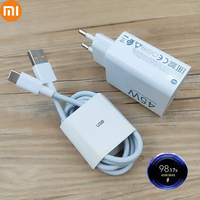 Xiaomi 45W EU Charger Turbo Fast Charge Adapter 6A 2M 1.5M Type C Cable for XIAOMI Redmi Note 14 Pro Pad7 Poco M7 Pro 5G M6 Plus