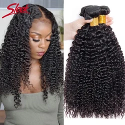 Peruvian Kinky Curly Human Hair Bundles Wholesale 1/3/4 Pieces Natural Hair Extensions Topper Woman Remy Human Hair Bundles