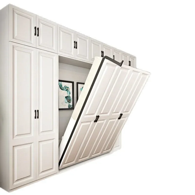 

Новый невидимый шкаф-кровать, встроенная многофункциональная вращающаяся раскладная кровать для маленькой квартиры и дома