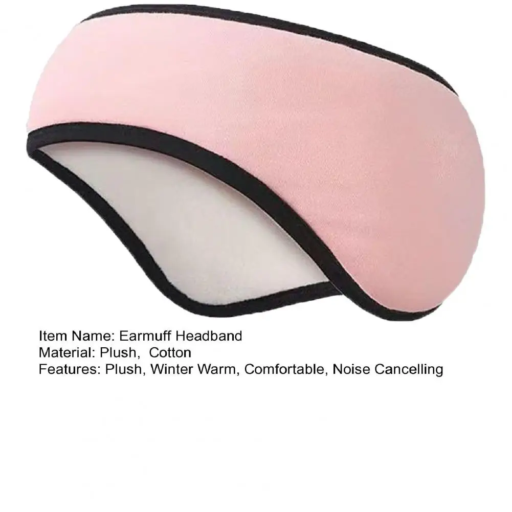 เครื่องอุ่นหูแถบคาดศีรษะ Soundproof Sleep Ear Wrap สําหรับผู้ชายผู้หญิงฤดูหนาวขนแกะ Earmuff สําหรับสภาพอากาศหนาวเย็นวิ่งขี่จักรยานเล่นสกี