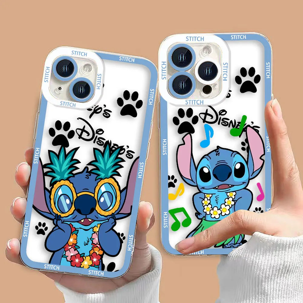 

Cartoon Lilo & Stitch Clear Soft Silicone Phone Case For Xiaomi POCO X5 X4 X3 NFC GT M4 M3 11 11T PRO LITE NE 4G 5G Case Funda