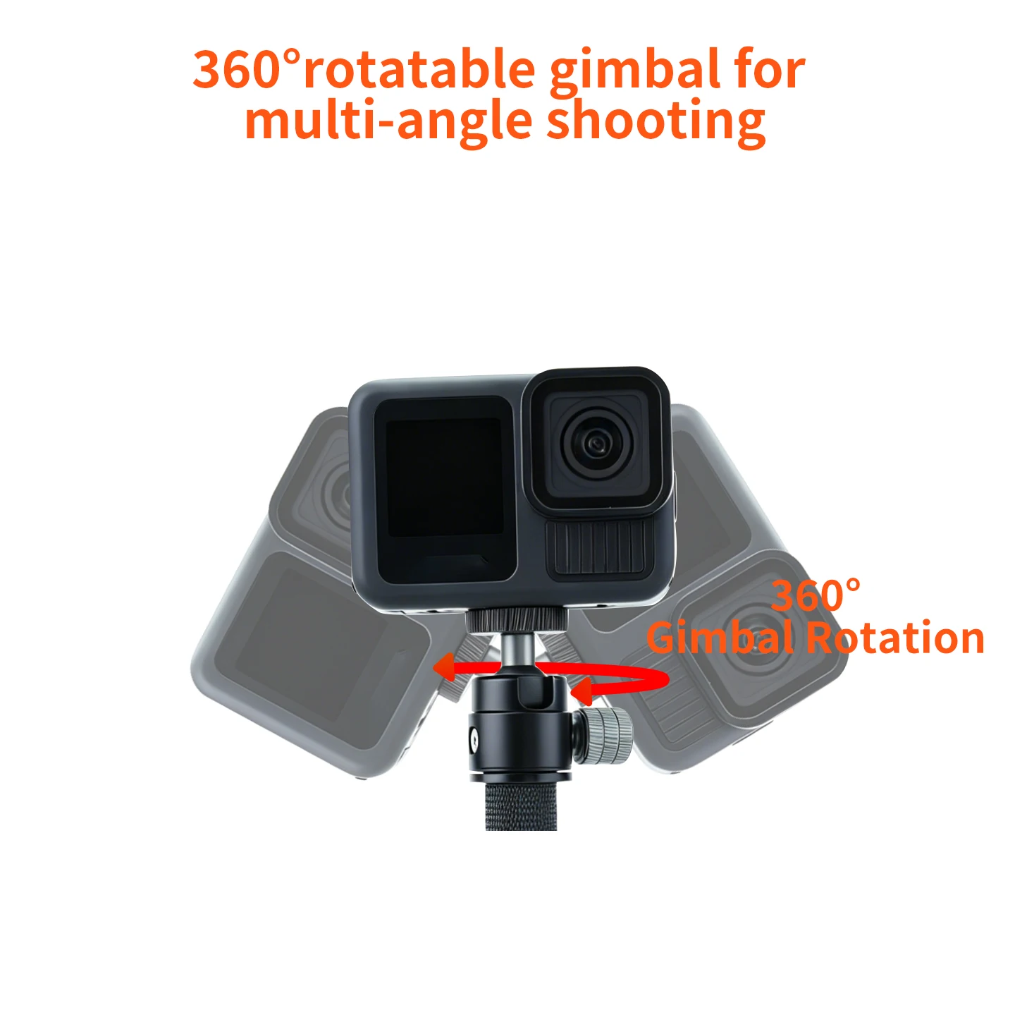 70cm Aluminium Unsichtbarer Selfie-Stick 6-teilige Verstellbare Verlängerungsstange für Insta360 X5/X6 für DJI OSMO 360 II/Action 5 Pro Kamera – Detail 6