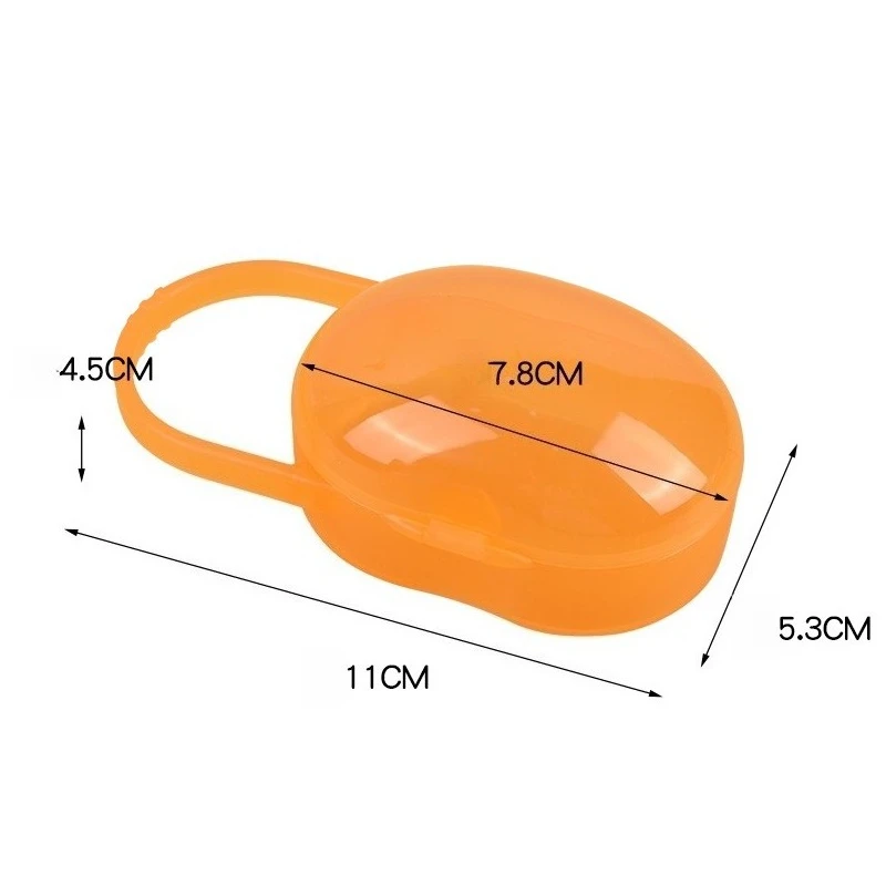 Baby Pacifier Case ภาชนะเก็บสุขอนามัยแบบพกพาสําหรับการเดินทาง 4 สี